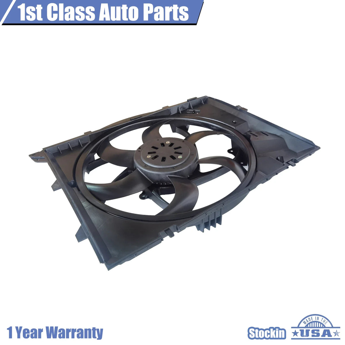 Brushless Motor Radiator Cooling Fan Assembly for BMW E90 128i 325i 328i Z4 (2007–2013)