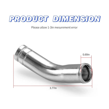 Water Pump Joint Tube Coolant Radiator Hose for Yamaha RZ350 (1983–1990)
