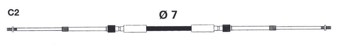 Control Cable for Uflex Universal 33C (C2X11)