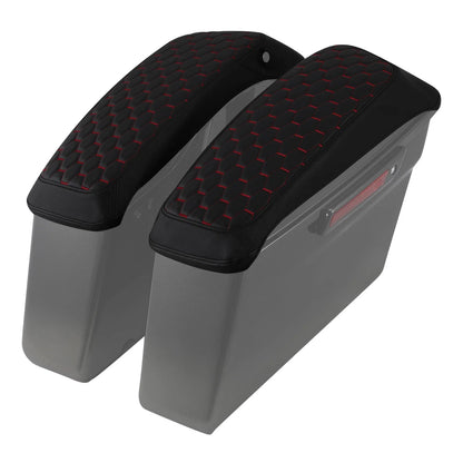 Hard Saddlebags Lids Cover for Harley Touring Electra Glide (2014–2023) Black