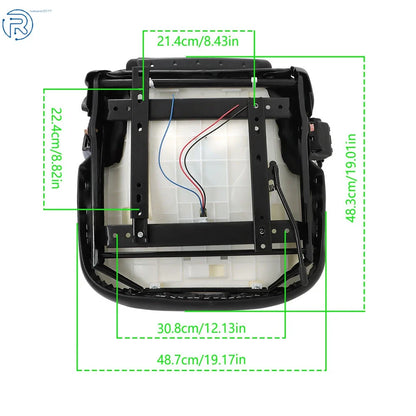 Molded Seat with Seatbelt & Switch for Toyota Forklift
