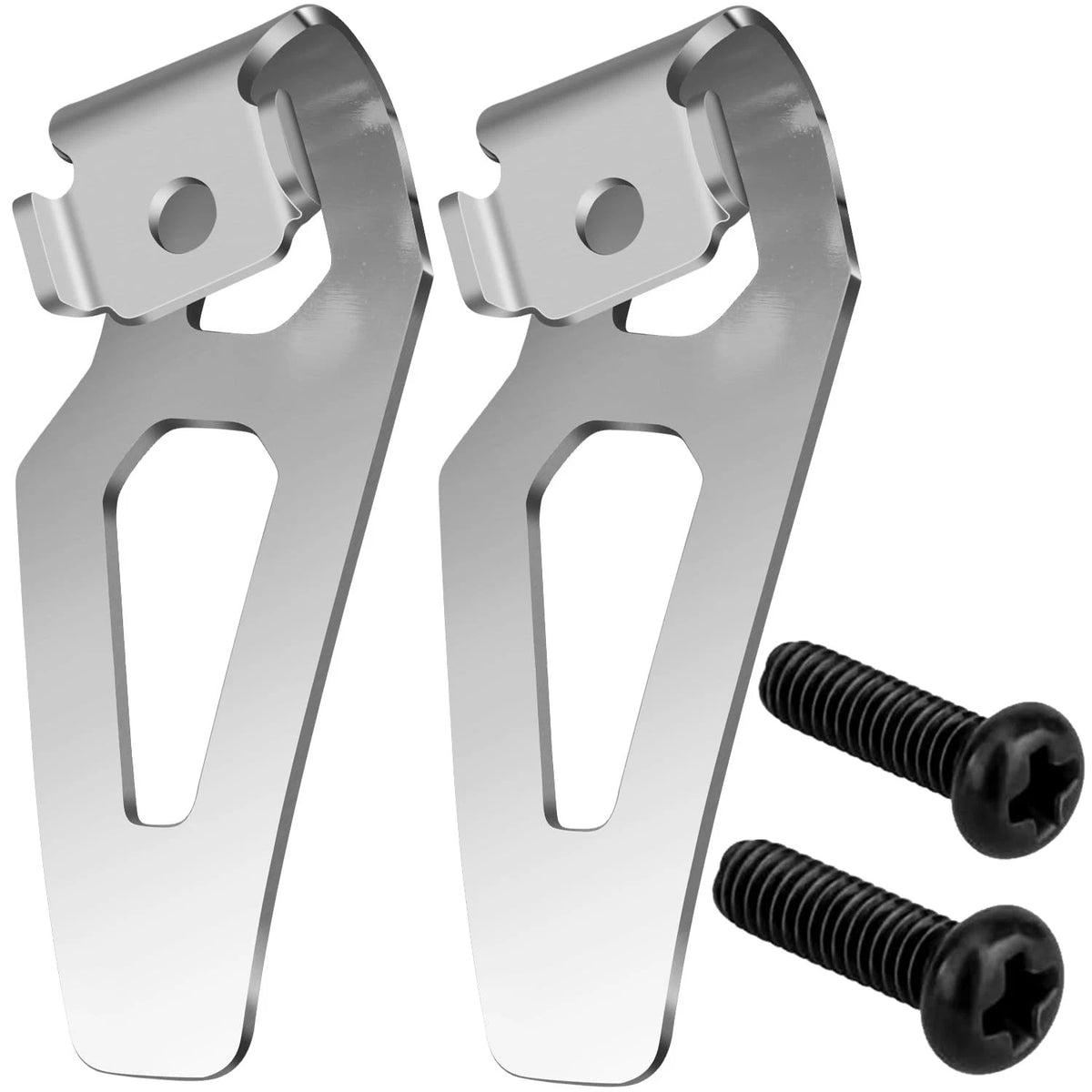 2X Stainless Steel Belt Clip Hook Kit for 12V Cordless Tools