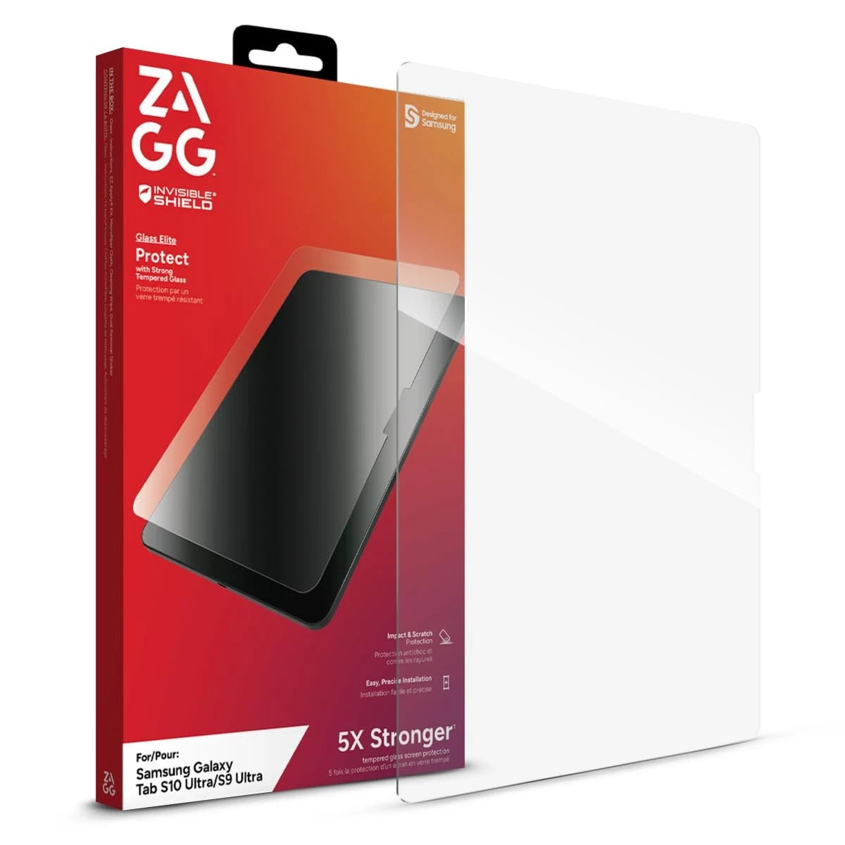 ZAGG Glass Elite Screen Protector for Samsung Galaxy Tab S10 Ultra S9 Ultra