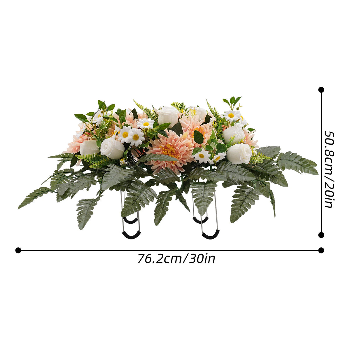 Artificial Realistic Flowers for Cemetery Memorial Decoration