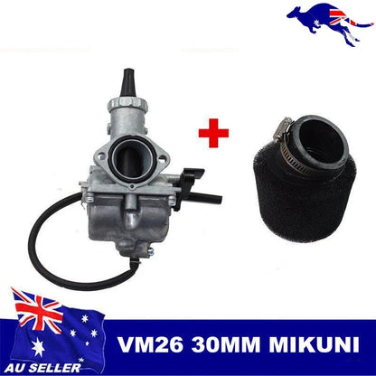 Mikuni 30mm Carburetor & Air Filter for Pitpro Mini Dirt Bike (140cc–160cc)