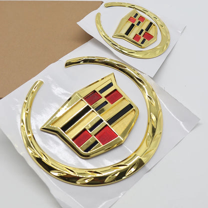Gloss Gold Emblem Badge for Escalade ATS CTS STS