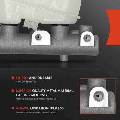 Brake Master Cylinder w/ Reservoir & Sensor for Ford Mustang (1993) F3ZZ-2140-A, M390125