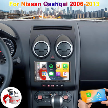 7" Android Radio for Qashqai (2006–2013) - CarPlay, Android Auto, GPS, WiFi, BT