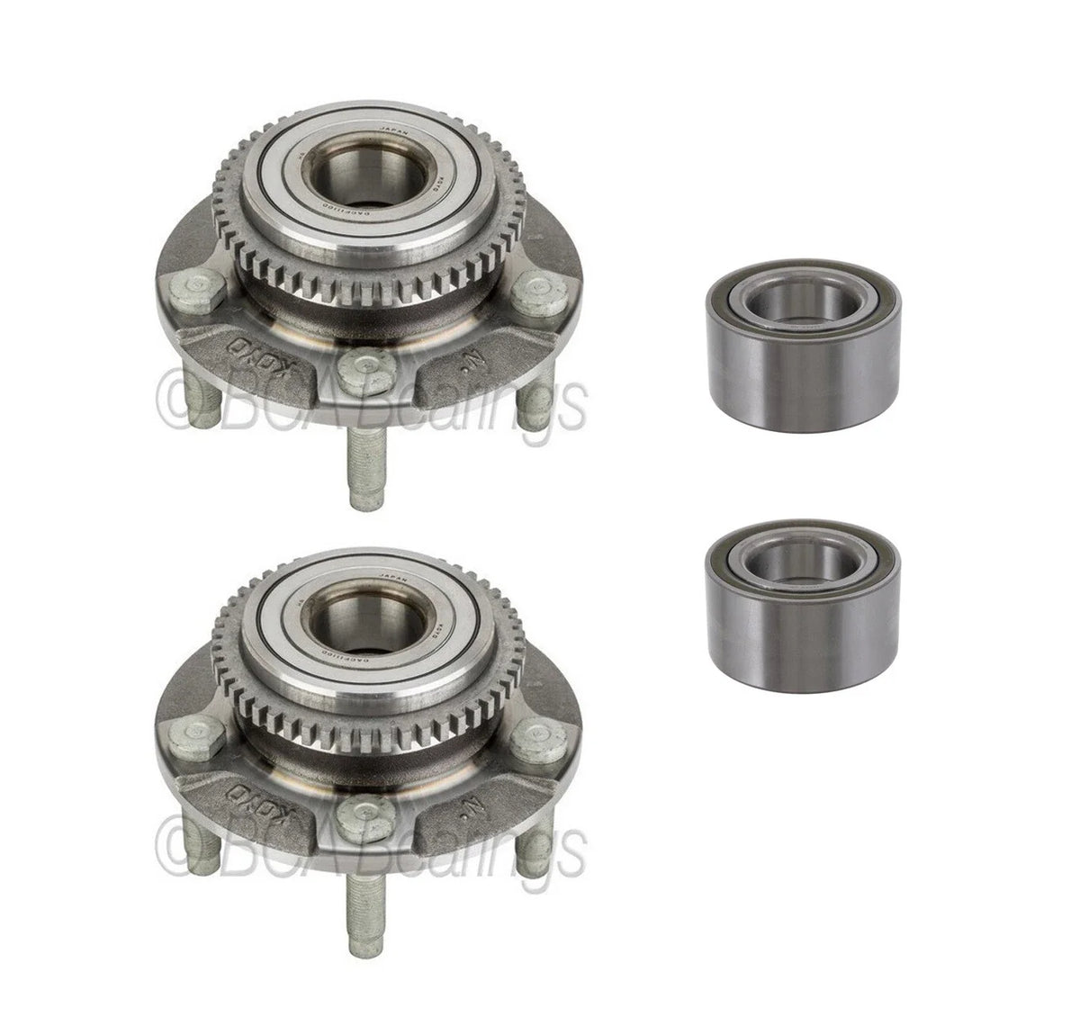 BCA Front Wheel Bearing & Hub Assemblies for Ford Mustang (RWD) (2015–2023)