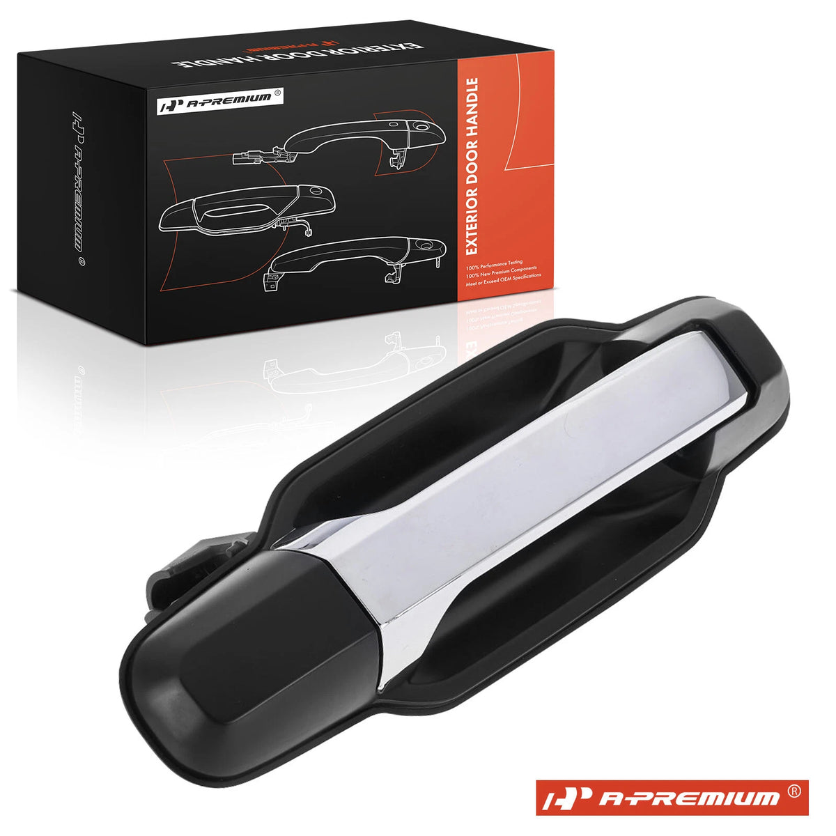 Rear Right Black Chrome Door Handle for Kia Sorento (2003–2006) 83660-3E051, 83660-3E021XX, 80780
