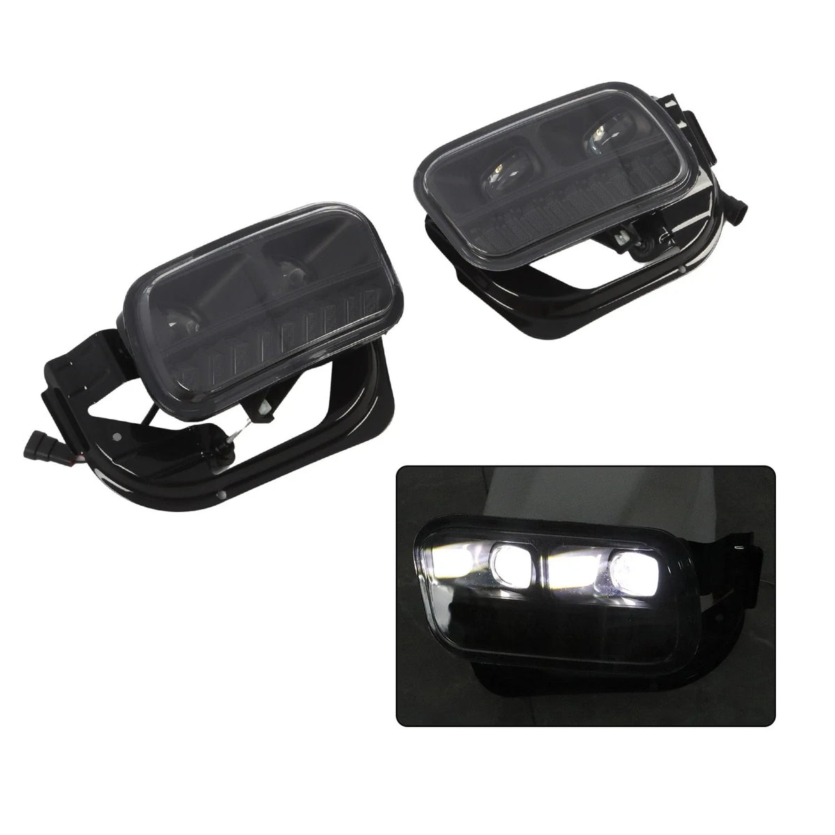 LED Fog Lights for Dodge Ram 1500 2500 3500 (2009–2018) Bumper Lamps