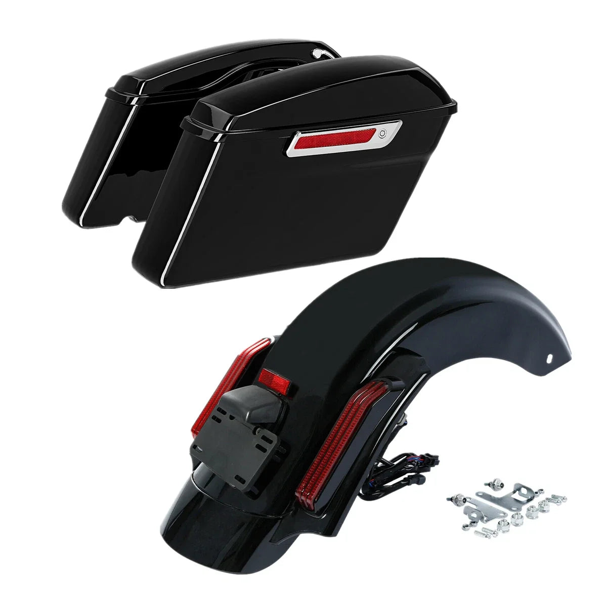 Hard Saddlebags & Rear Fender LED System for Harley Electra Glide (2014–2023)