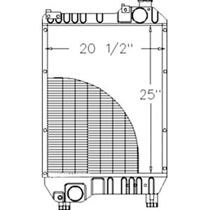 Radiator for Ford TM115 TM125 8160 (Fits )