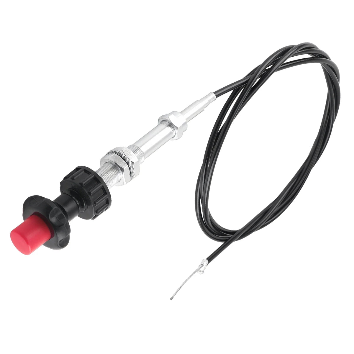 Adjustable Lock Control Cable with Black Knob for