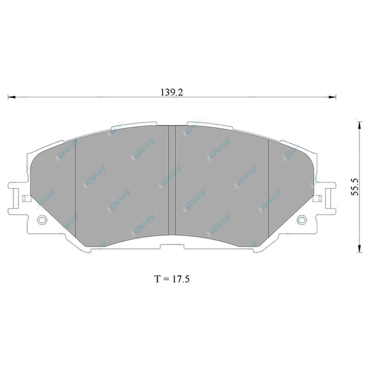 Bremtec Front Disc Brake Pads Set for Toyota Corolla ZRE152R ZRE153R ZRE182R (2007-2019)