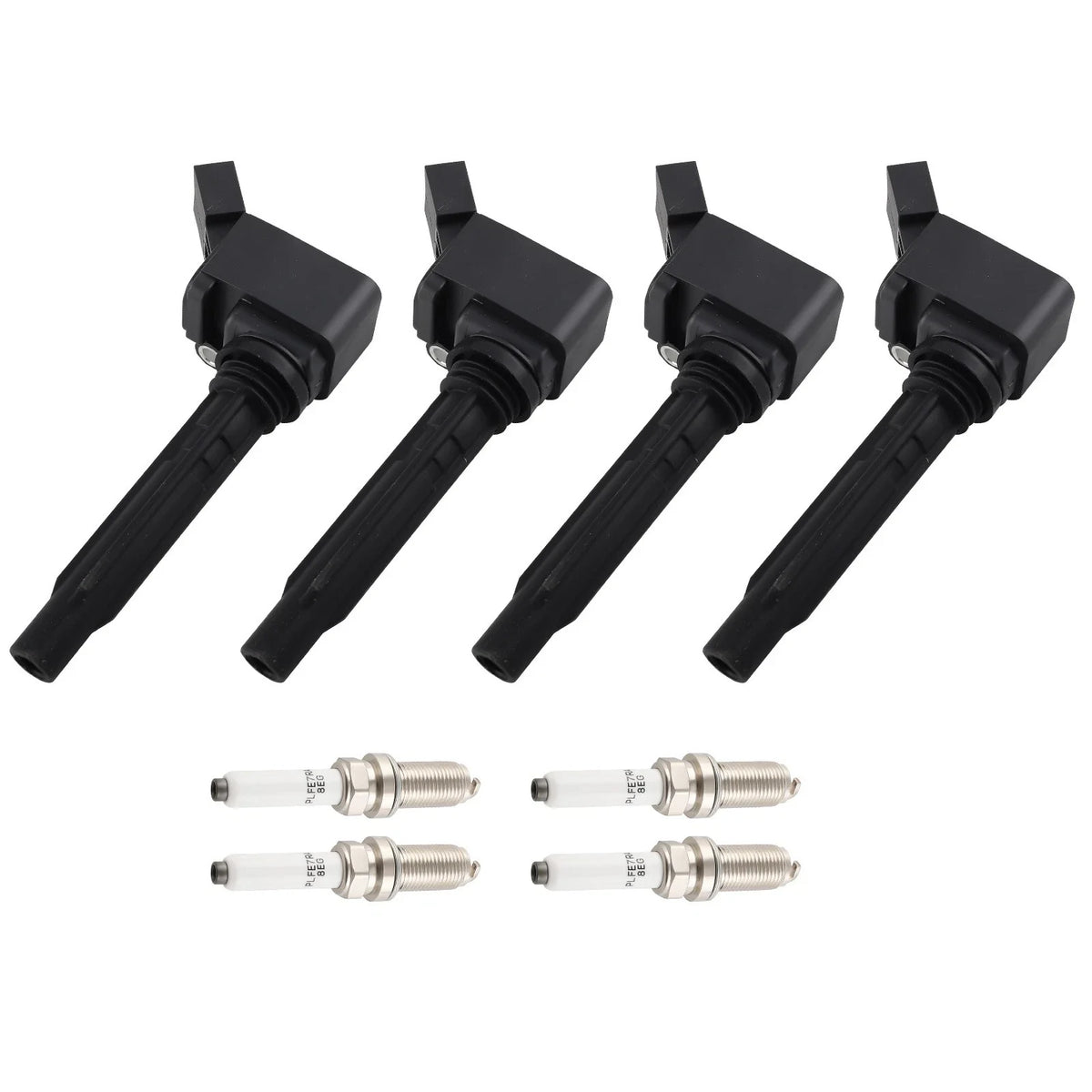 Set of 4 Ignition Coils + Spark Plugs for Audi A3 Q5 TT Volkswagen Beetle Golf