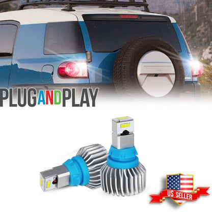 2X Error Free White 921 CSP LED Backup Light Bulbs for Toyota FJ Cruiser (2007–2014)