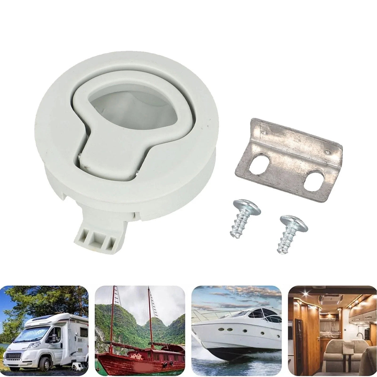 Flush Boat Latch for Boat Door (Universal Fit)