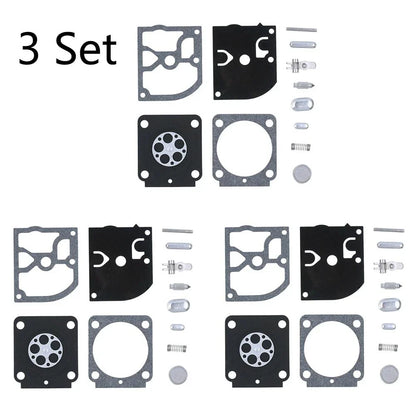 Set of 3 Carburetor Rebuild Kits for Stihl MS171 MS181 MS201 (RB-99 RB99)