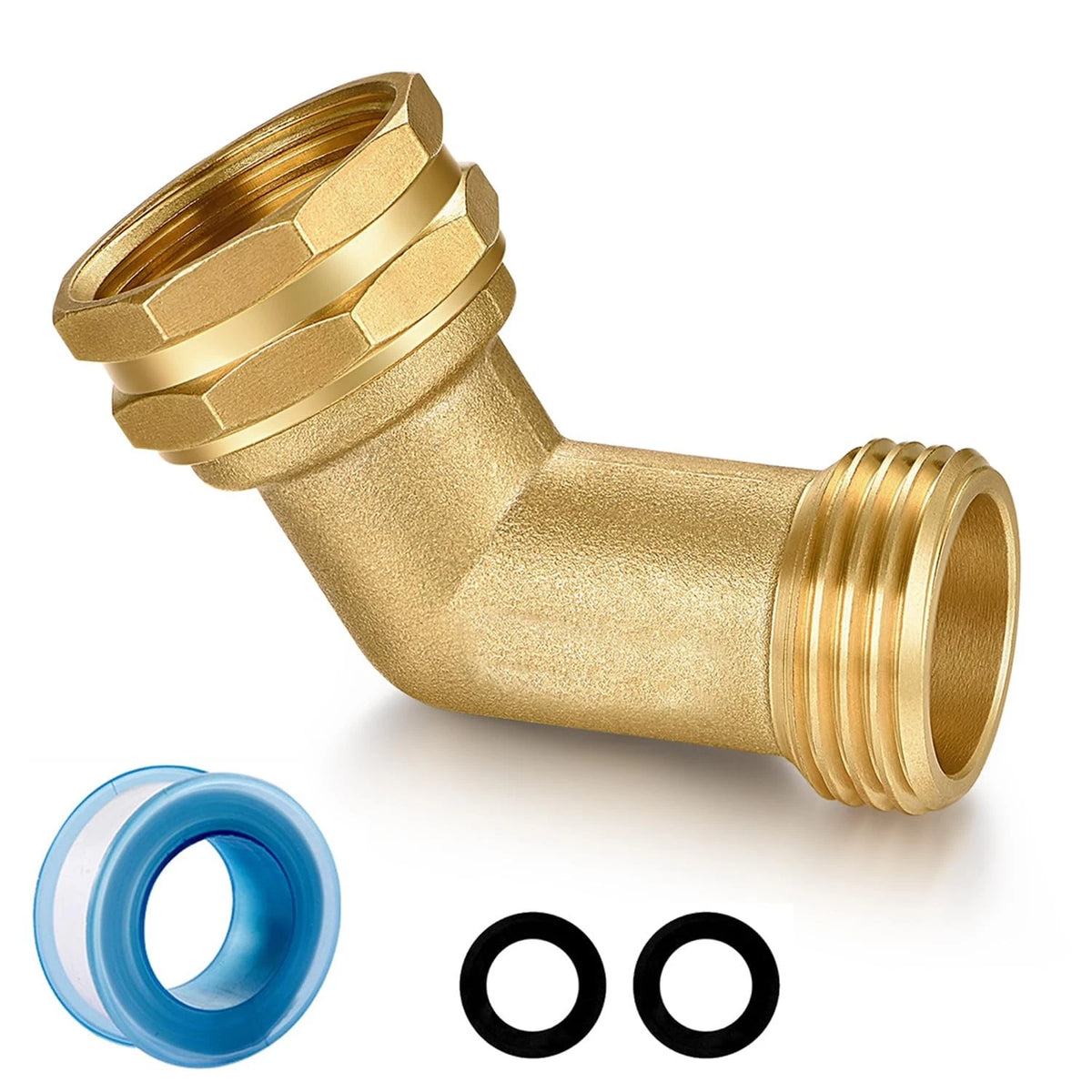 1 PCS 3/4 Inch Garden Hose Elbow Connector 45 Degrees