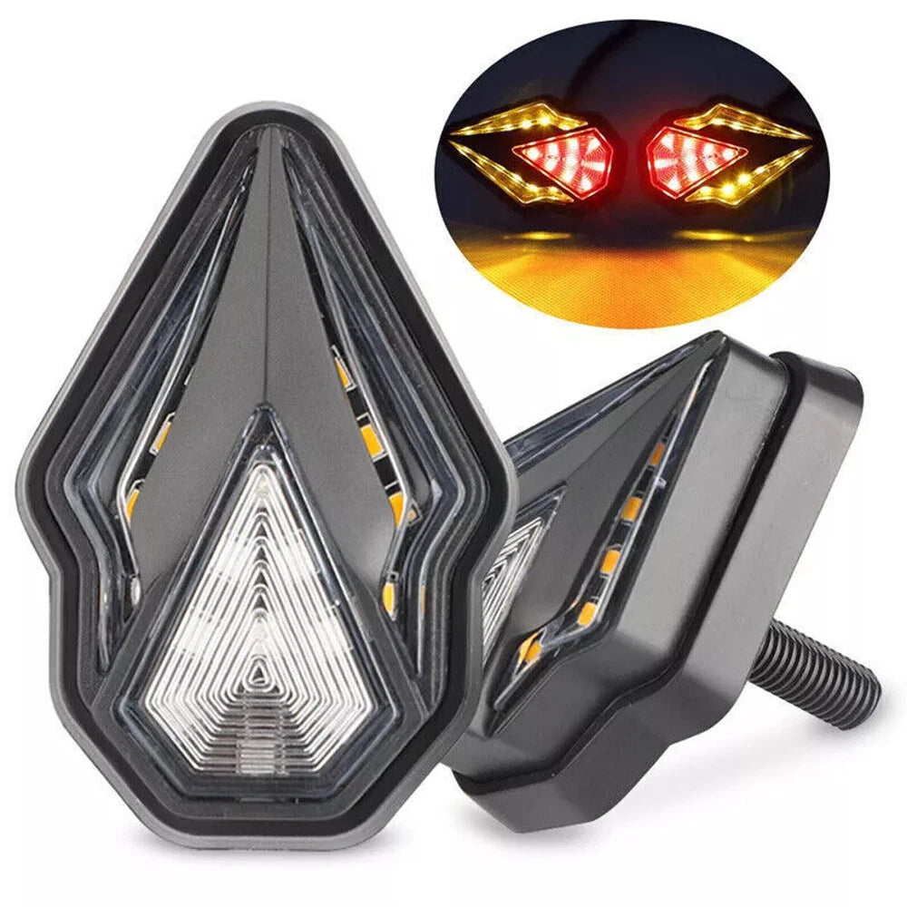4X LED Flush Mount Turn Signals for Honda Motorcycle