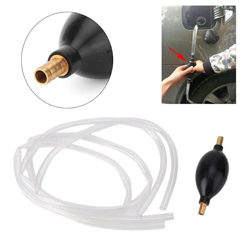 Fuel Primer Hand Siphon Pump for Gas Diesel Liquid Transfer Hose