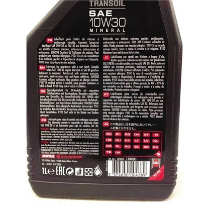 Motul Transoil 10W-30 Gearbox Oil 1L for (105894)