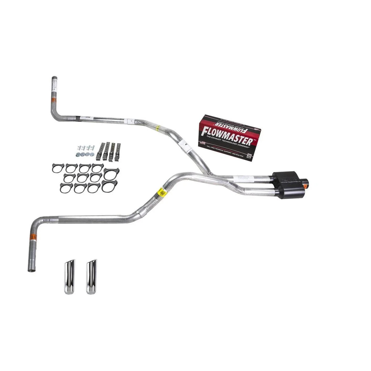 Dual Exhaust 2.5" Pipe for Ram 1500 2500 3500 (2007–2008) Flowmaster Super 10