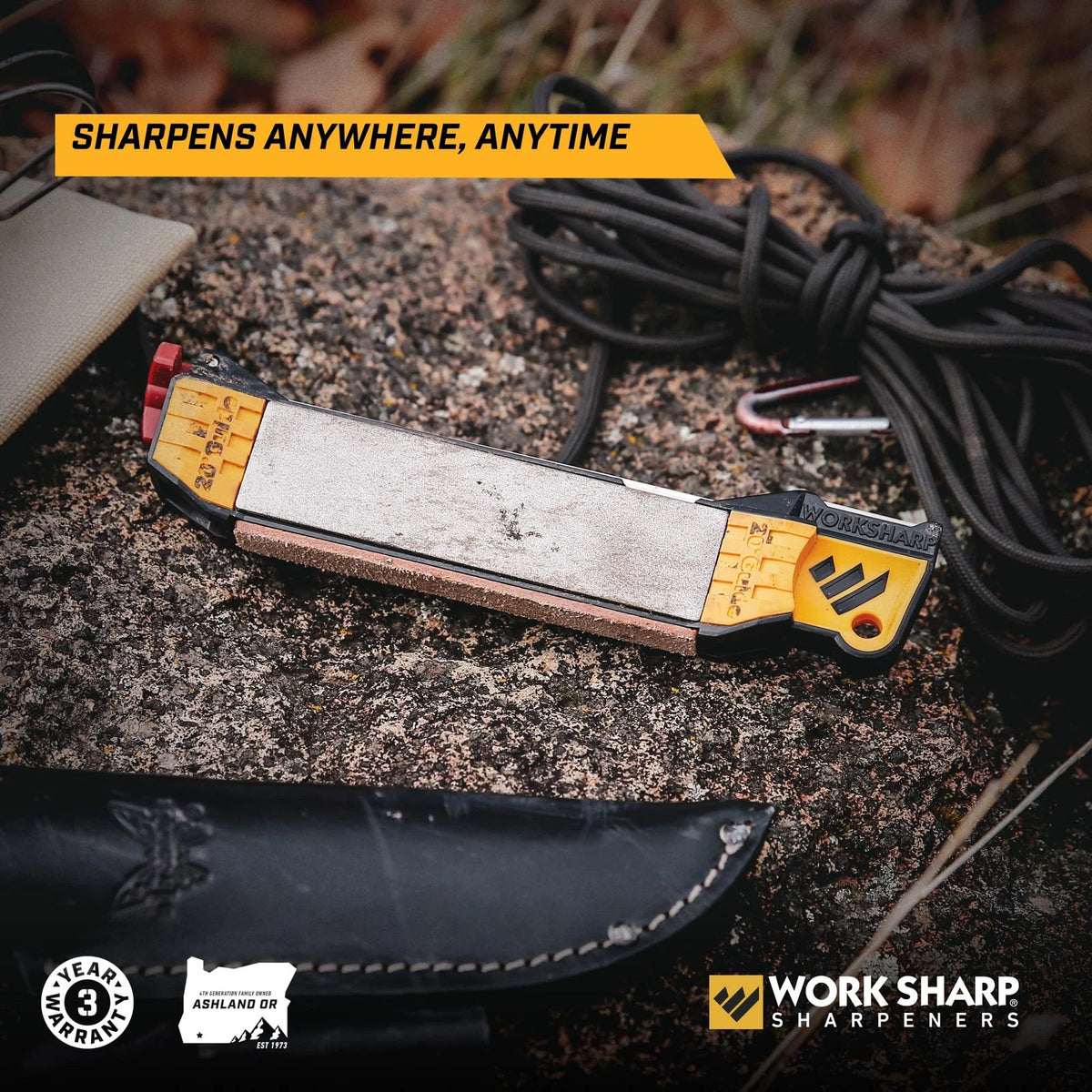 Work Sharp Guided Field Sharpener for Compact Travel Knife (One Size)
