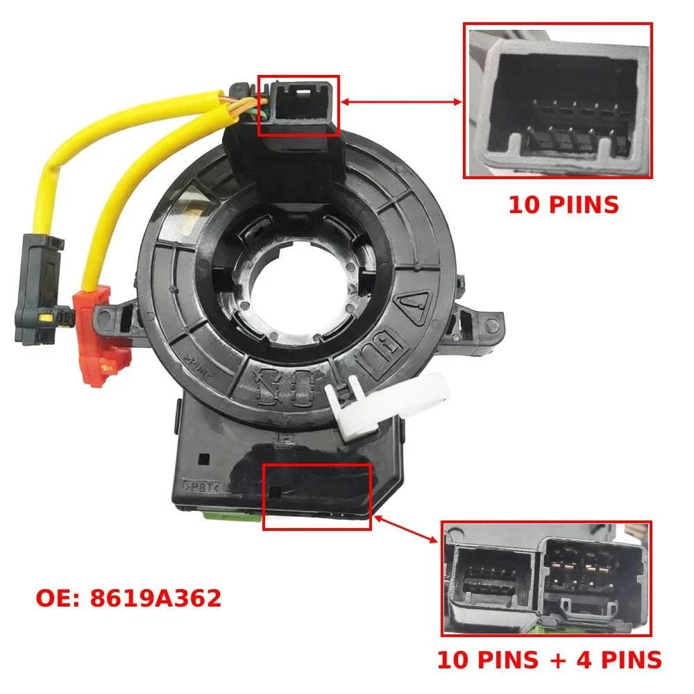 Spiral Cable Clock Spring 8619A362 for Mitsubishi Mirage, Outlander Sport (2013–2021)