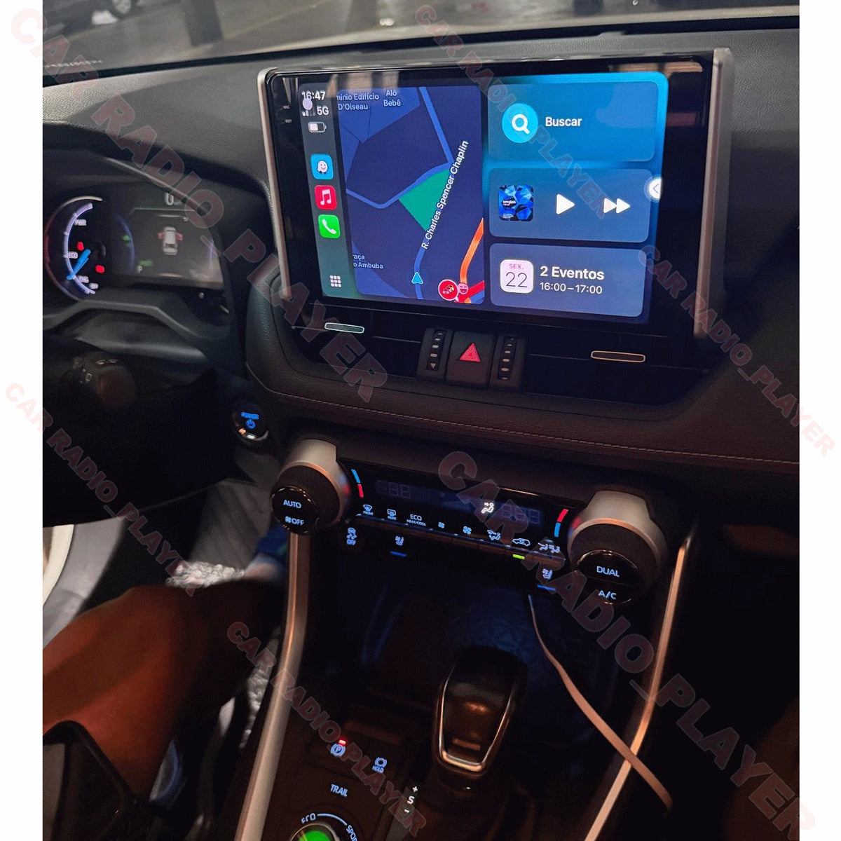 10.1" Android Car Stereo Radio Carplay QLED DSP for Toyota RAV4 (2018–2020)