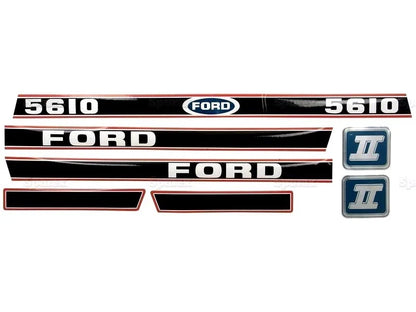 Bonnet Decal Set for Ford 5610 Force II Tractors