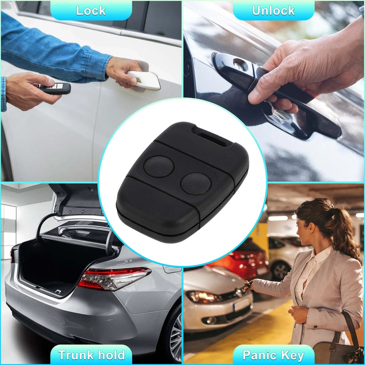 Keyless Entry Remote Key Fob for Land Rover Discovery (1995–2000) 433MHz