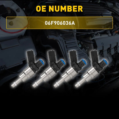 Replacement Fuel Injectors Kit for Audi A4 A3 TT 2.0L (2005–2009) 06F906036A EV