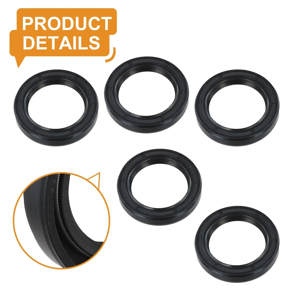 5pcs Oil Seal for CH18 26 CH620 CH752 CV18 25 (Compatible with Gearbox)