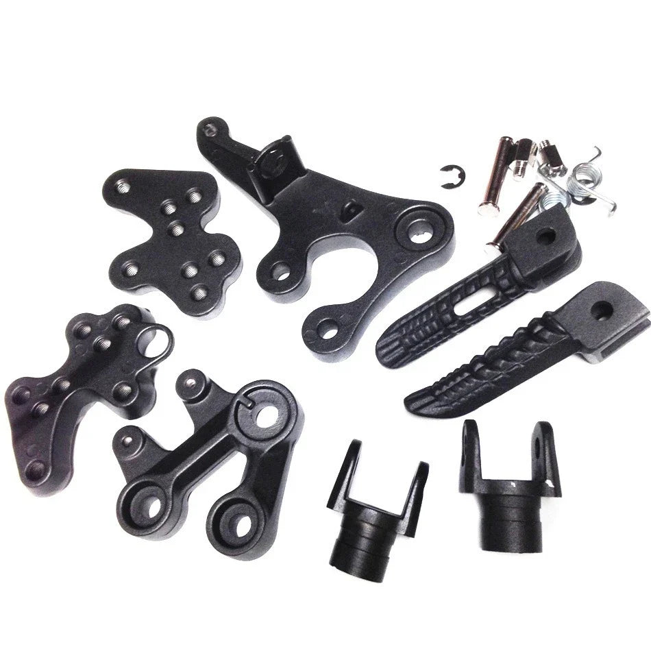 Foot Pegs for Suzuki GSXR1000 (2005–2008) Black Front Rider Bracket
