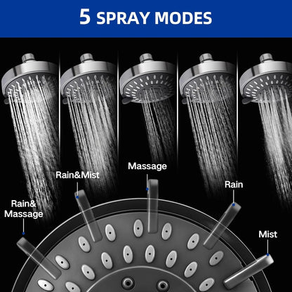 Adjustable Rain Shower Head for Bathroom (No Specific Part Numbers)