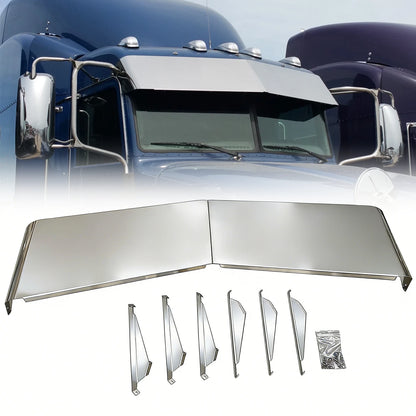 Stainless Steel Sunvisor for Peterbilt (2005–Present) 906005
