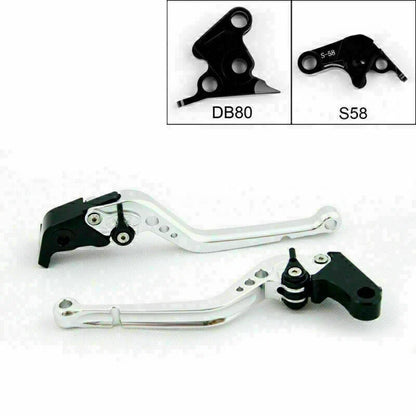 Long Brake Clutch Levers for Aprilia Tuono V4R (2011–2014) T9 Silver