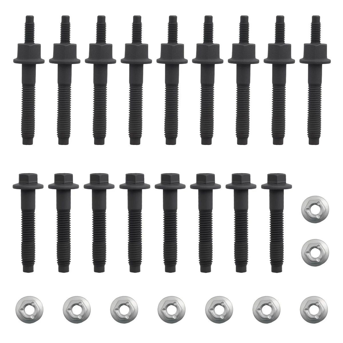 Exhaust Manifold Stud Bolt Nut Kit for Dodge Charger 5.7L V8 (2003–2008)