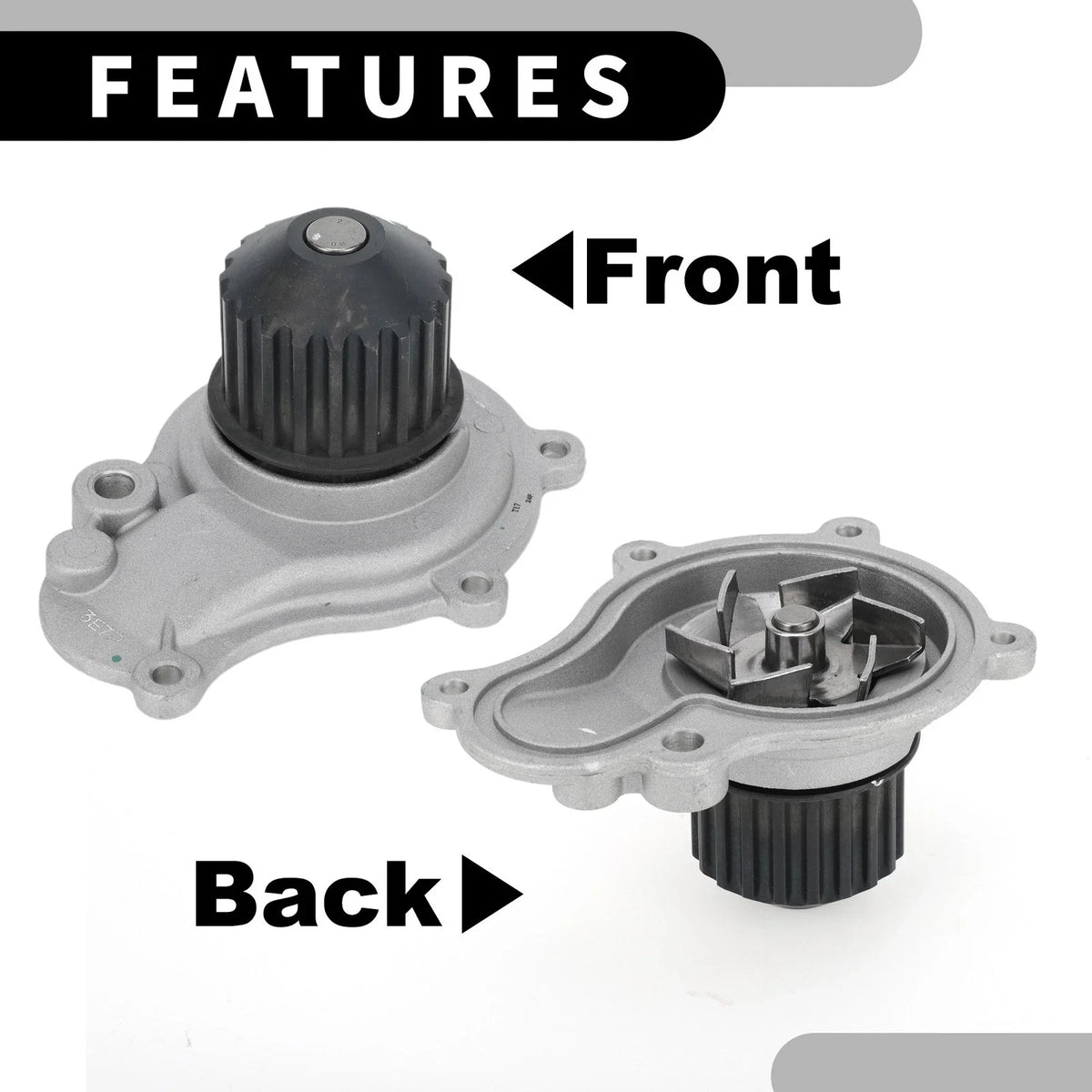 Water Pump for Chrysler Cirrus (1995–2000) No. 4694307AF, Rubber Ring Kit