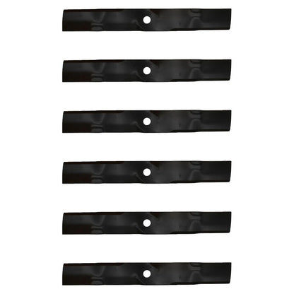 6 Mulching Blades for John Deere 54" GS25 GS45 GS75 GT235 LX288