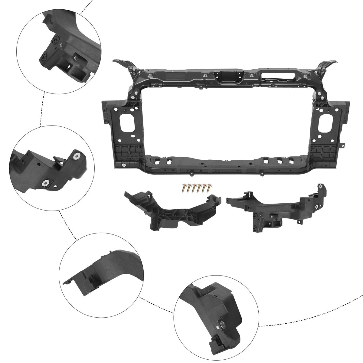 Radiator Support for Hyundai Elantra GT (2013–2014) HY1225173, 64101A5000