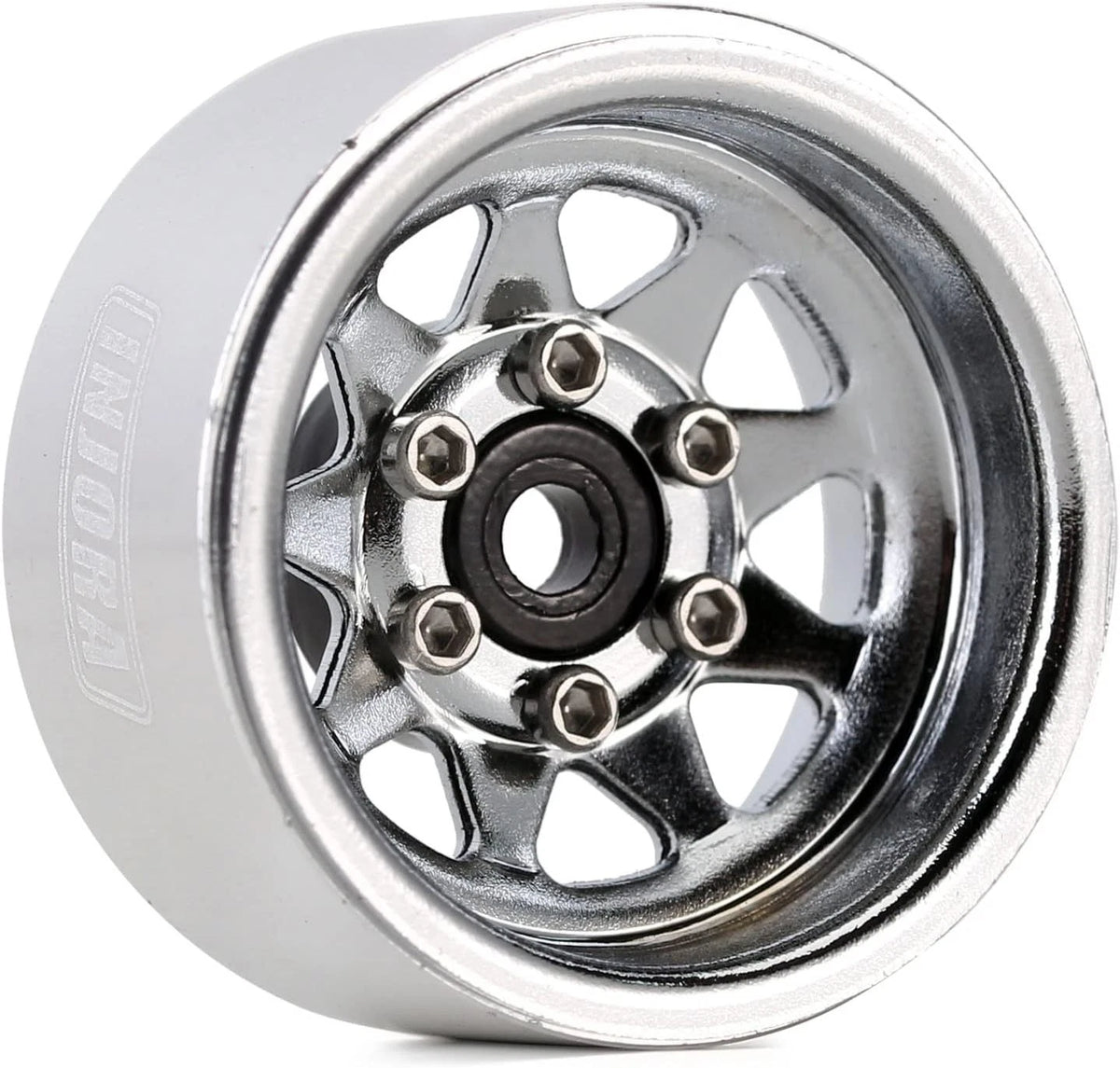 1.0" Beadlock Wheels for INJORA (No Specific Years) - Stamped Steel, Silver