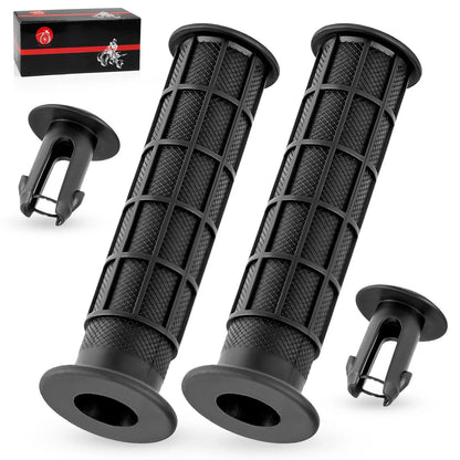 2 x Handlebar Grips w/End Guards for Honda Rancher 420 2x4/4x4 (2007–2024)