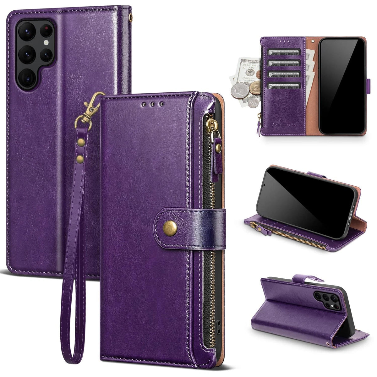 Scutumate Case for Samsung Galaxy S24 Ultra 5G (2023) - Dark Purple