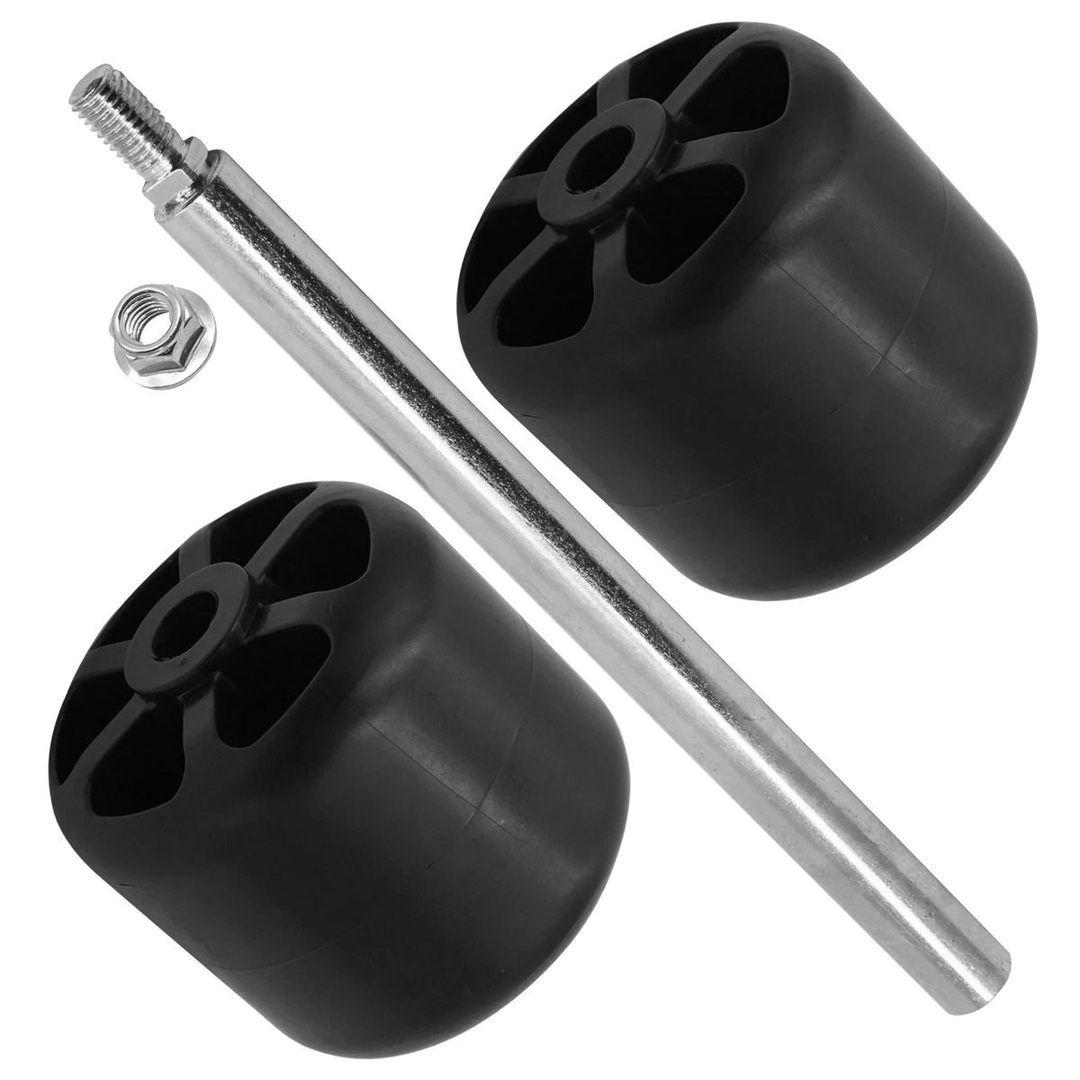 Deck Wheel & Pin for John Deere 1504 1505 1570 1575 1580 1585 (M115245, M124203, MW150, PI307)
