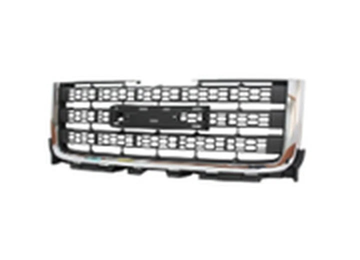 Grille for GMC Sierra 2500/3500 HD (2011–2014) 902-99E, Dark Gray with Chrome Molding