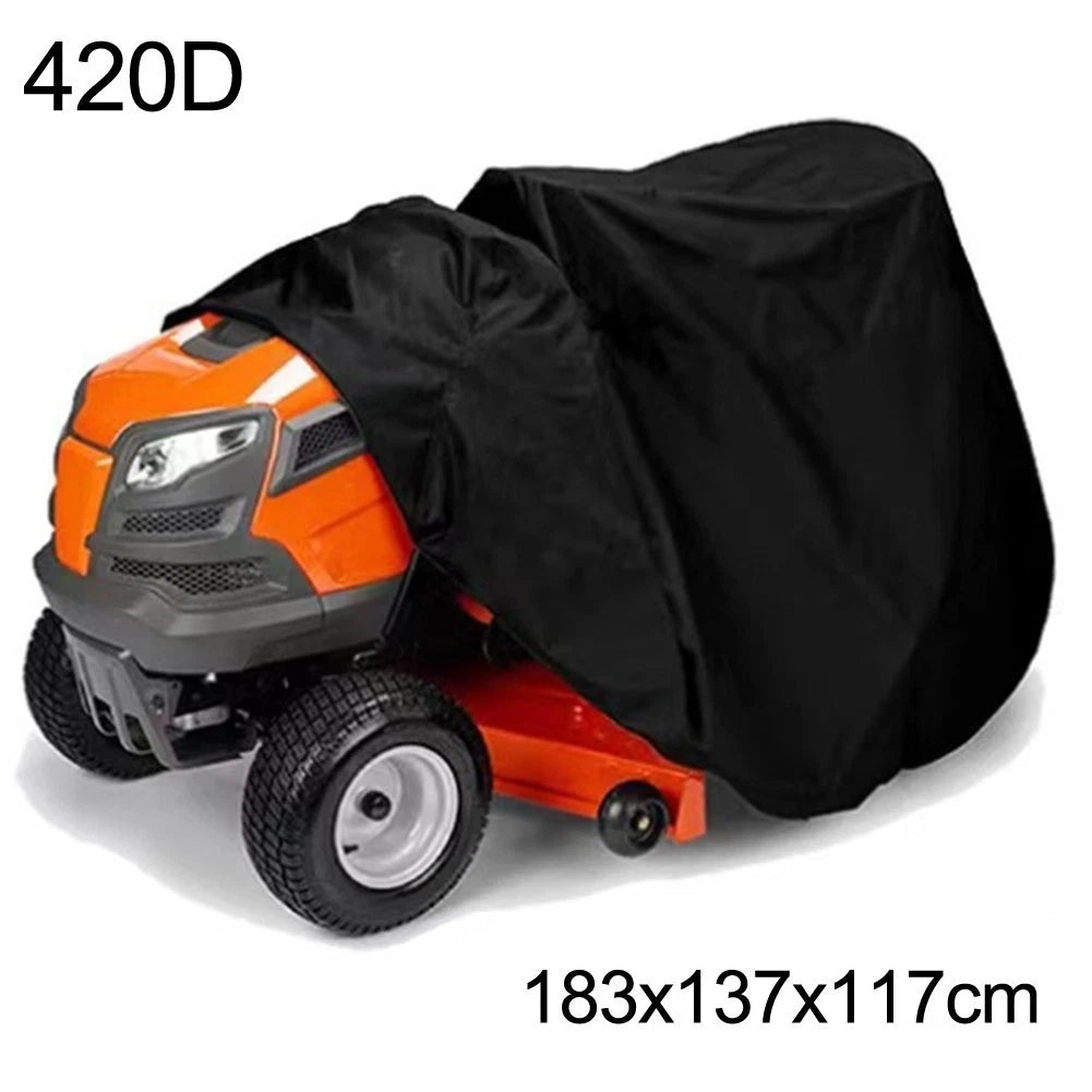 Waterproof Dustproof Lawn Mower Cover 420D Oxford Cloth