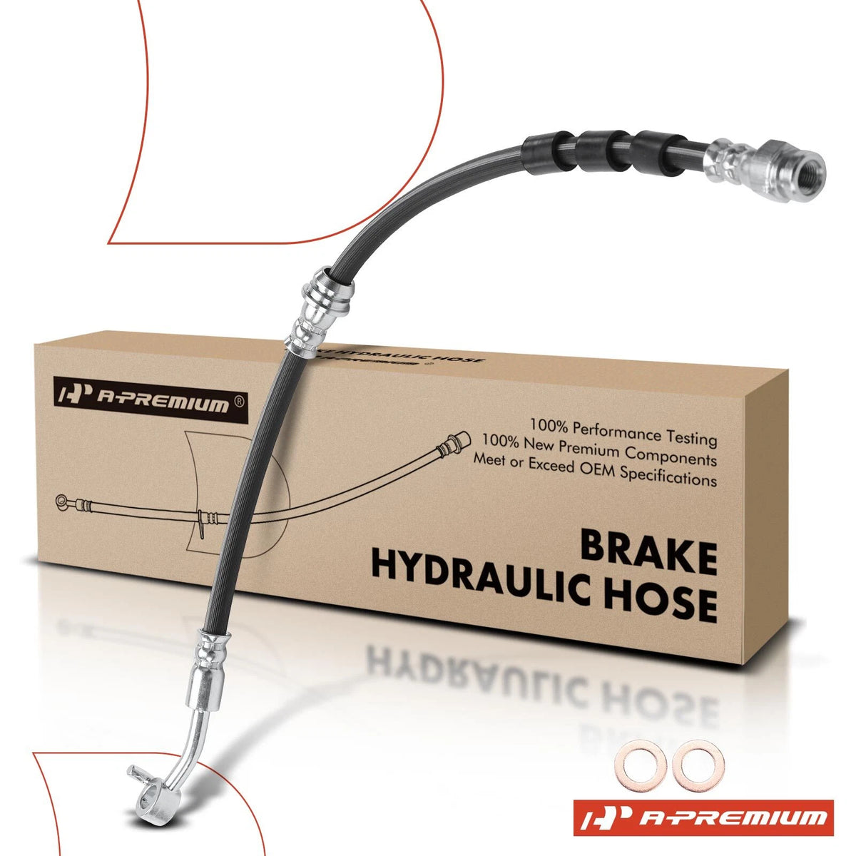 Front Right Brake Hydraulic Hose for Mazda CX-3 (2016–2020) D10E43980A, 2207502